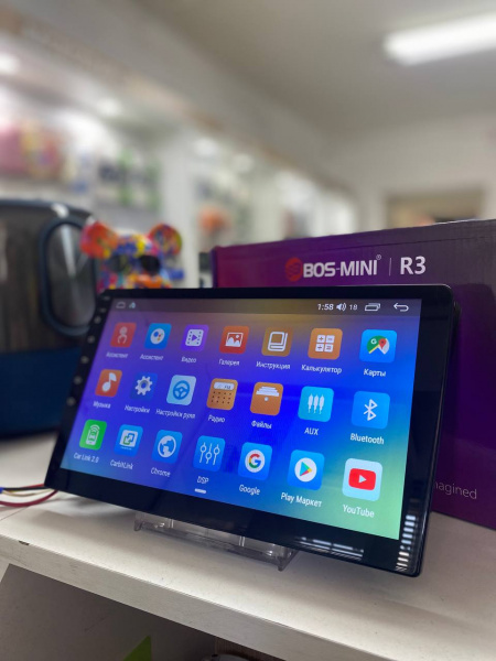 Магнитола Bos-Mini R3 / 2 DIN / Андроид / 9" дюймов / 2+32gb