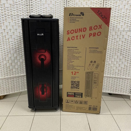 Колонка ELTRONIC 20-36 Professional Box 2000 с TWS, динамик 2 шт./12"