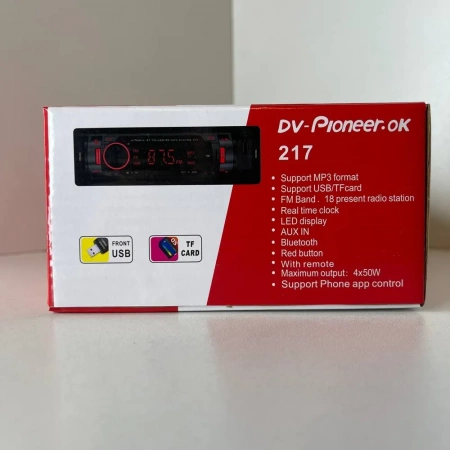 Автомагнитола Pioneer ok 217 1 Din с Bluetooth AUX