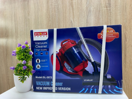 Вертикальный проводной пылесос Starlux SL-3072, красный