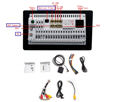 Автомагитола 2 din Android WiFi 9'' дюймов