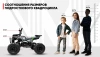 Детский электрический квадроцикл MOTAX GRIZLIK MIDI E1000 BW Зеленый камуфляж
