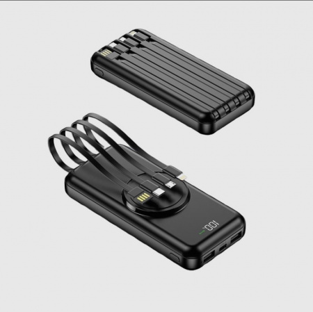 Power Bank 30000mAh / с беспроводной зарядкой (черный)